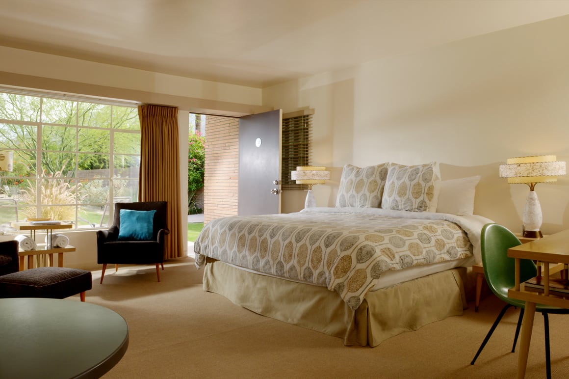 Interior view of a suite at The Hideaway